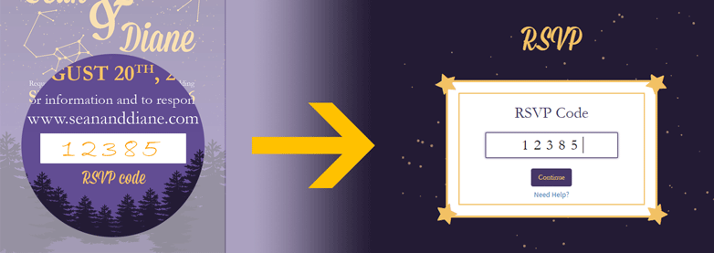 RSVP code diagram